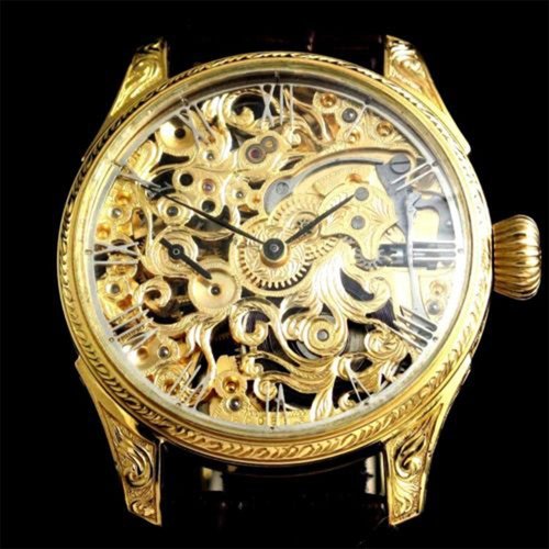 Longines Gold Skeleton Antique Wrist Watch Longines Gold Skeleton Antique Wrist Watch