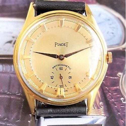 Piaget Circa 1940 Gold Plated Antimagnetic Champagne Textured Dial Piaget Circa 1940 Gold Plated Antimagnetic Champagne Textured Dial