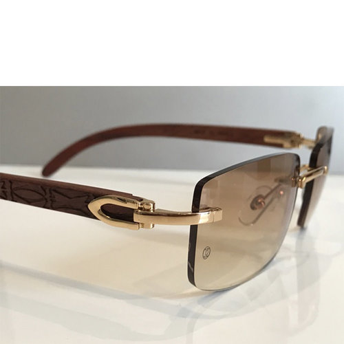 Cartier Wooden C Decor Sunglasses Cartier Wooden C Decor Sunglasses