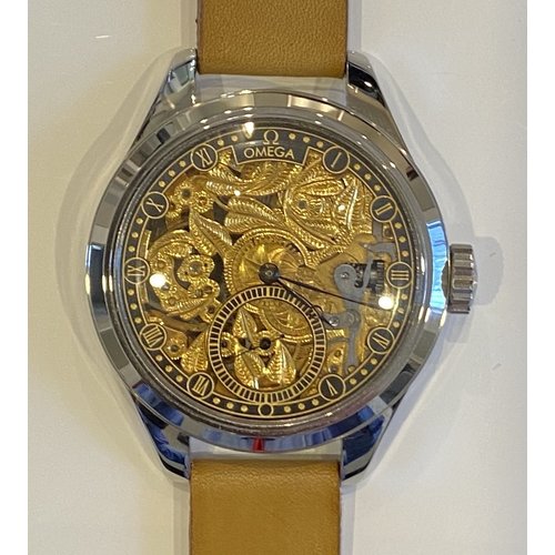 Omega Antique Movement - Circa 1900 - with Custom Made Case and Skeleton Dial Omega Antique Movement - Circa 1900 - with Custom Made Case and Skeleton Dial