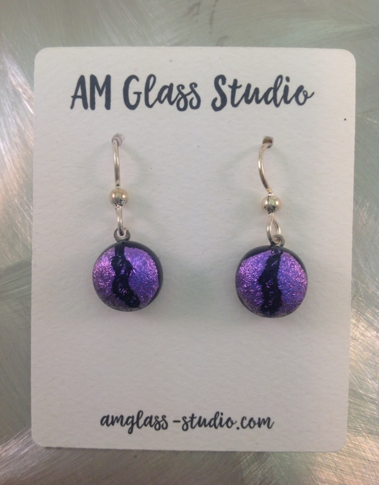 Ann Mackiernan Fused Glass Earrings Small - S3
