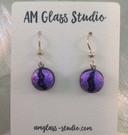 Ann Mackiernan Fused Glass Earrings Small - S3