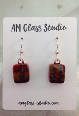 Ann Mackiernan Fused glass Earrings Medium - M8