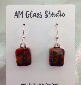 Ann Mackiernan Fused glass Earrings Medium - M8