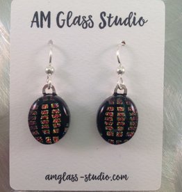Ann Mackiernan Fused Glass Earrings Large - L2