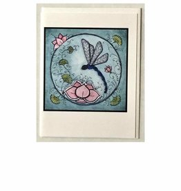 Kelly Casperson Dragonfly with Lotus card