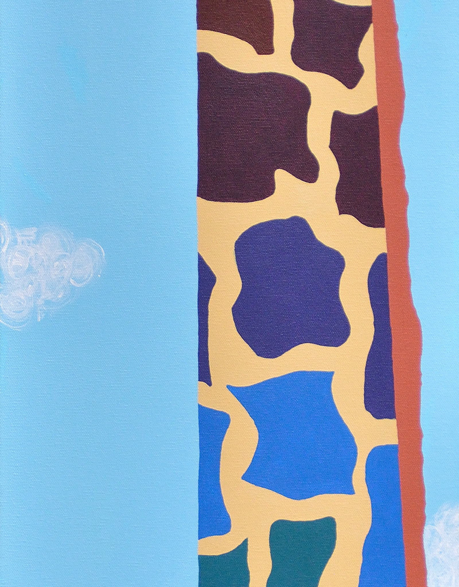 Whitney North "The Homely Giraffe" 5"X7" Print