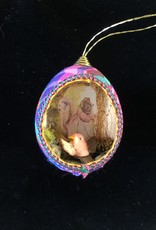 Ammi Brooks Beatrix Squirrel/bird real egg Ornament
