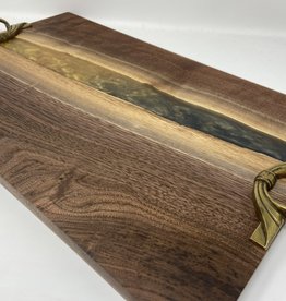 MHC - "My Precious" - Walnut Wood and Resin Serving Tray