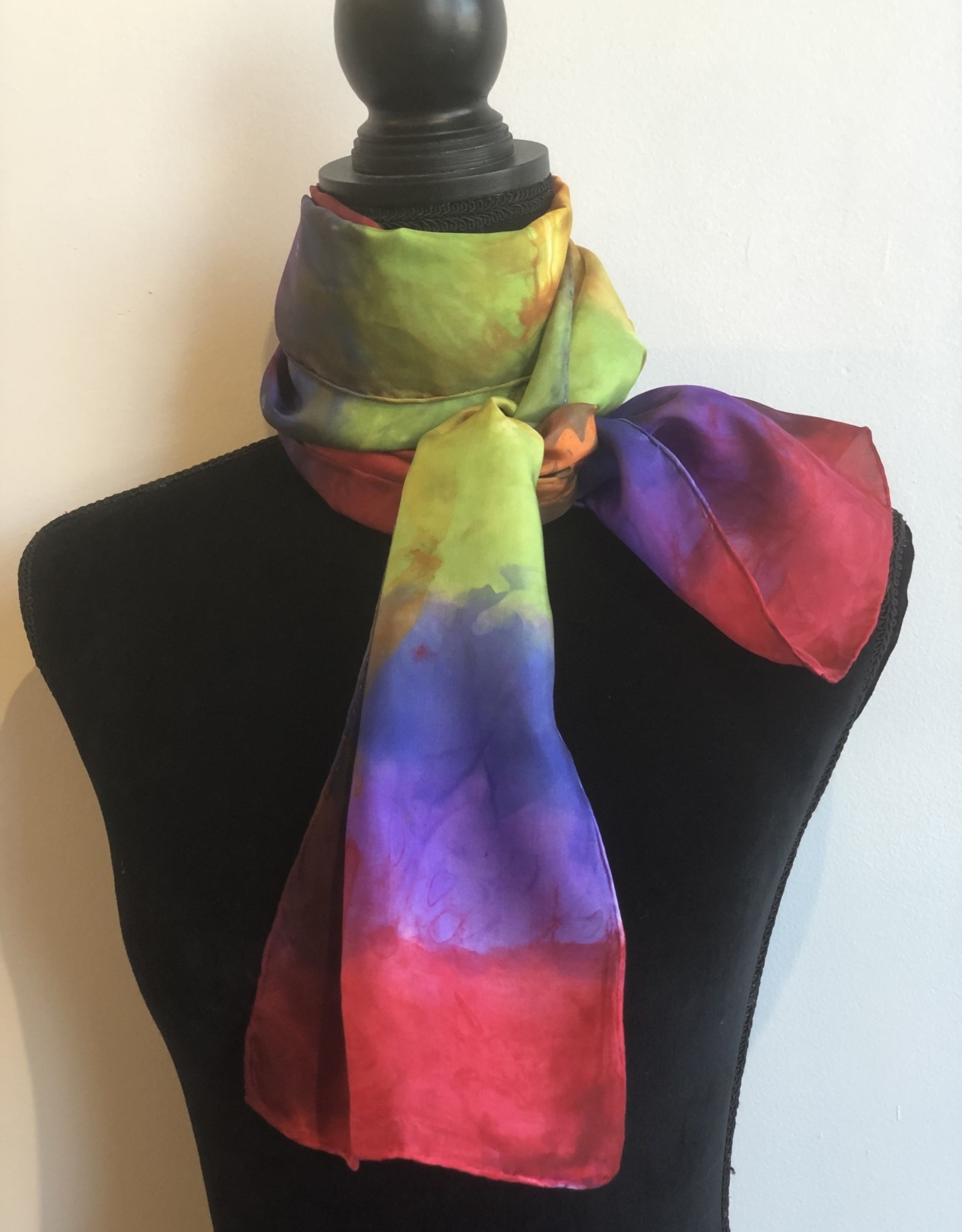 Ammi Brooks silk scarf/rainbow