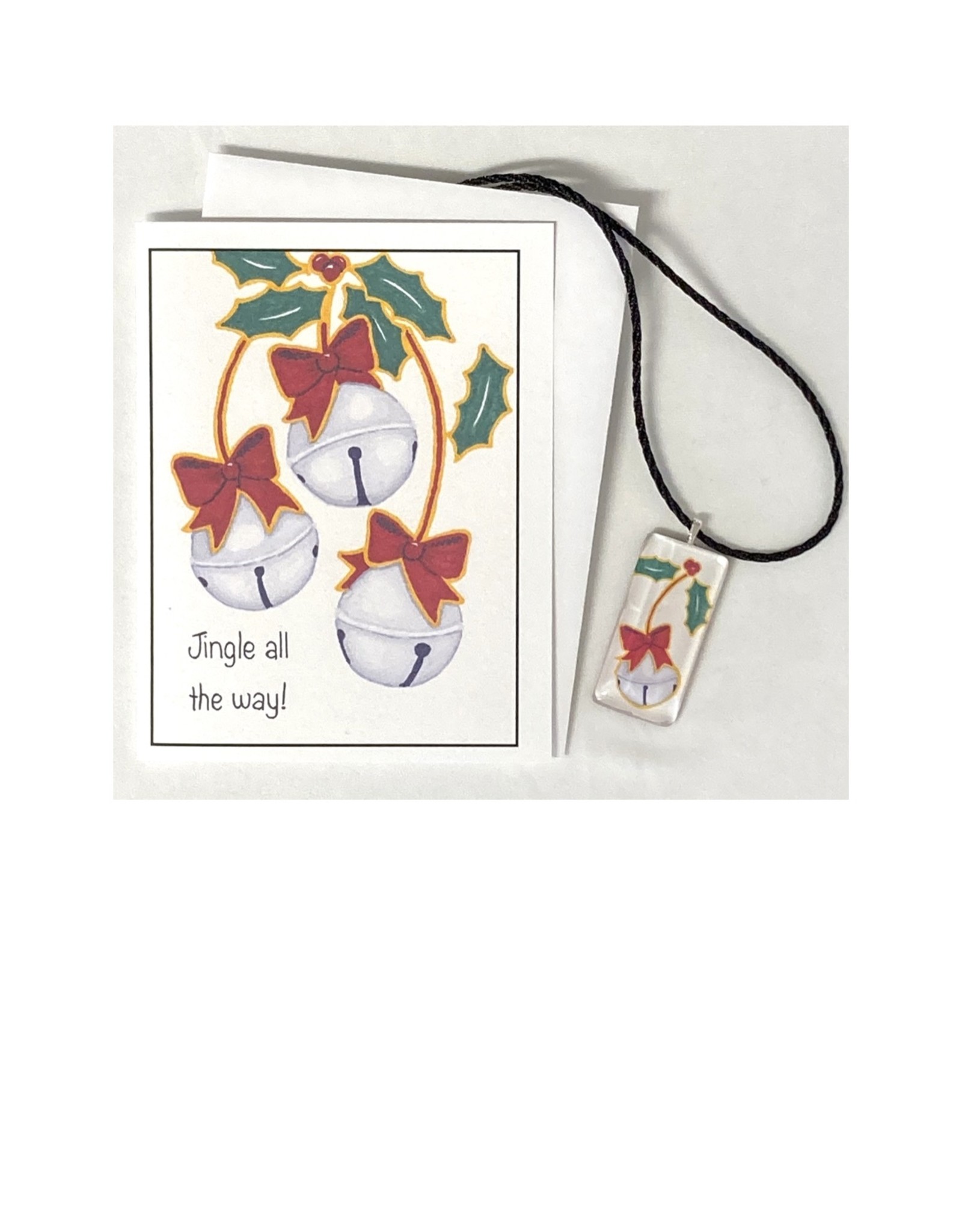 Kelly Casperson Jingle All The Way pendant and card set