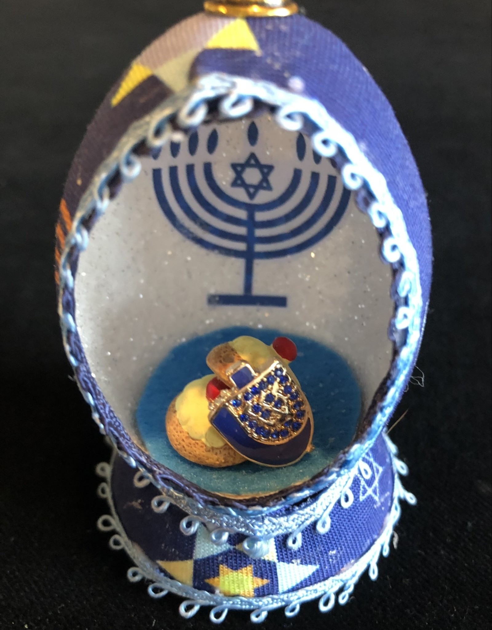 Ammi Brooks Hanukkah Real Egg Ornament