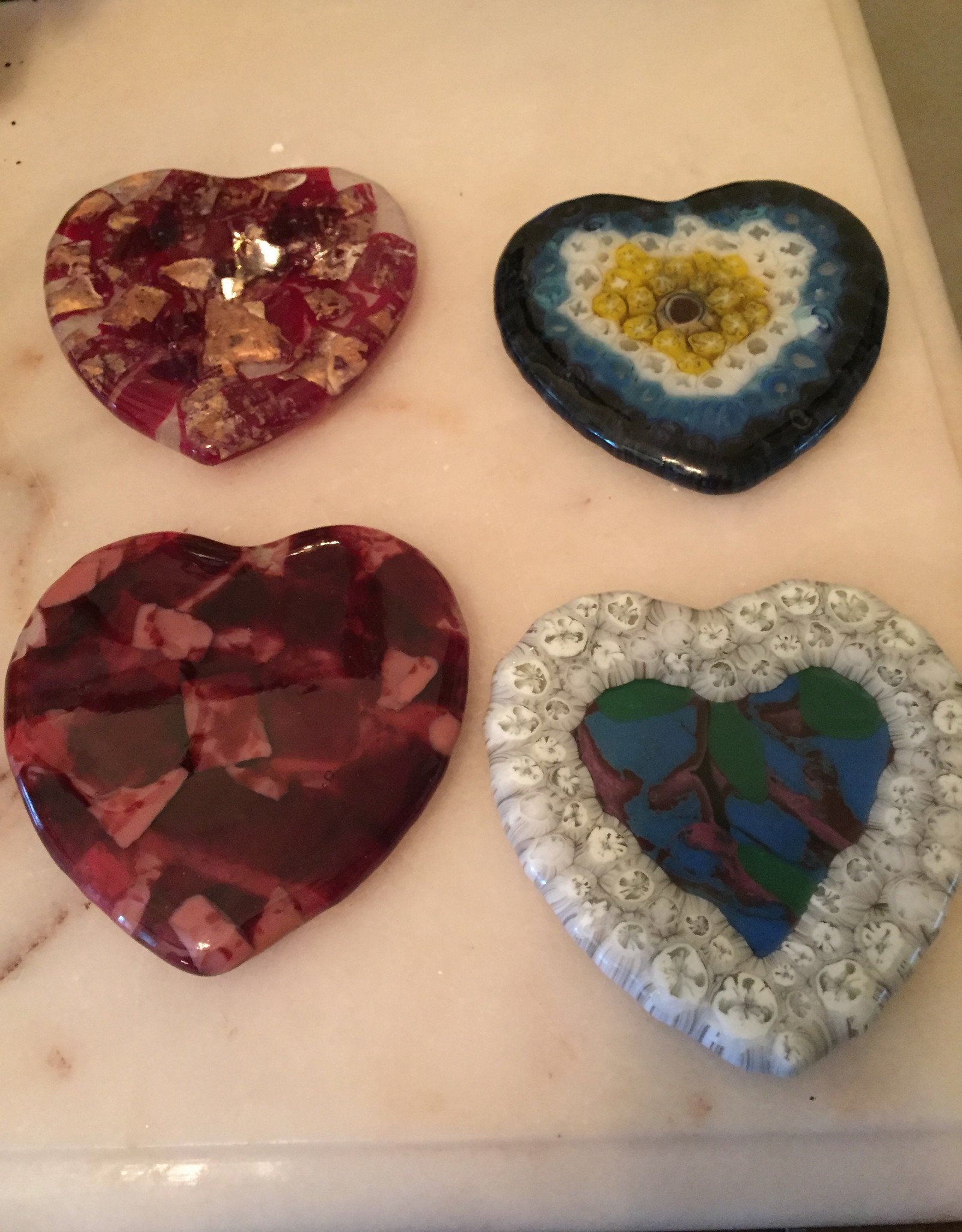Carlyne Lynch Murrini Heart Coasters Set