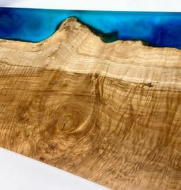 Ron and Ellie Purvis MHC - “Skyline” Maple  Wood and Resin Serving Tray