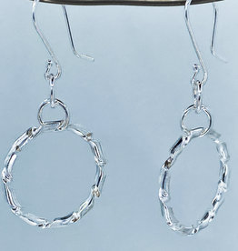 Victoria Epstein VAE/Half Round Twisted Wire Circle Earrings