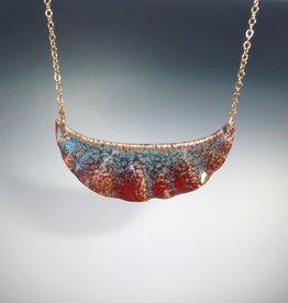 Anne Johnson AJE - Rueger Ruffle Pendant / Red Turquoise