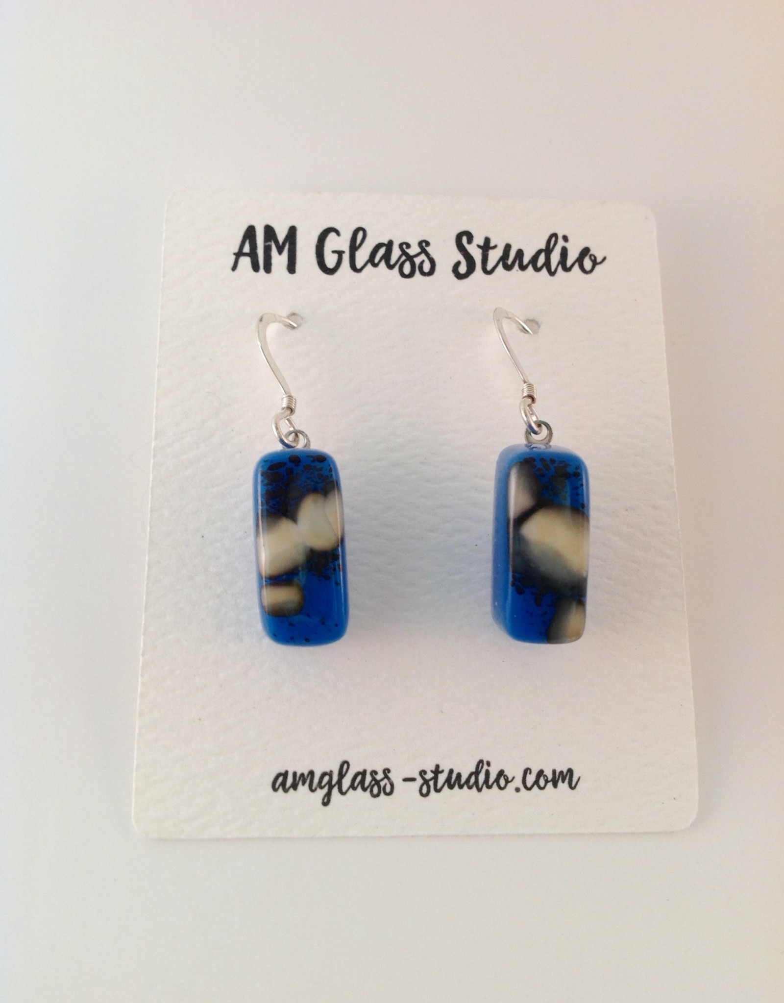 Ann Mackiernan Fused Glass Earrings - Medium - M62