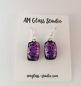 Ann Mackiernan Fused Glass Earrings - Medium - M64