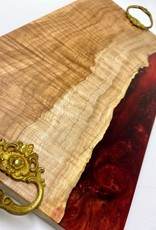 Ron and Ellie Purvis MHC - "Regal" - Maple Wood and Resin Serving Tray