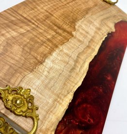 MHC - "Regal" - Maple Wood and Resin Serving Tray