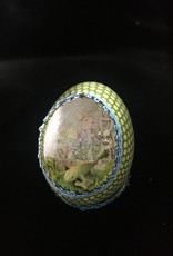 Ammi Brooks Peter Rabbit/Iguana  Real Egg Ornament