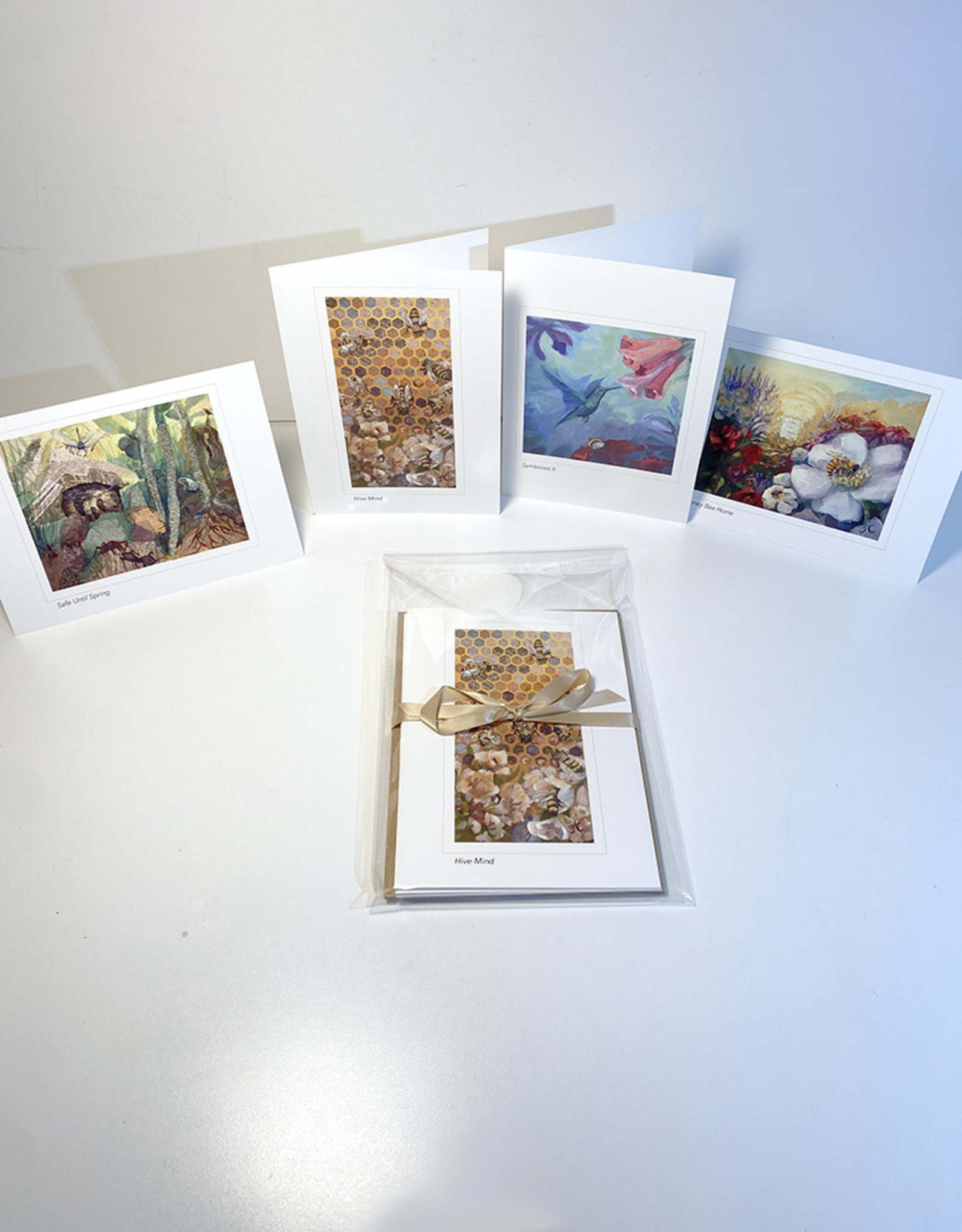 Jennifer Cook-Chrysos CD Artworks, Pollinator Cards 4-pack