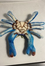 Jennifer Cook-Chrysos CD Artworks, Felted Blue Crab, Med.