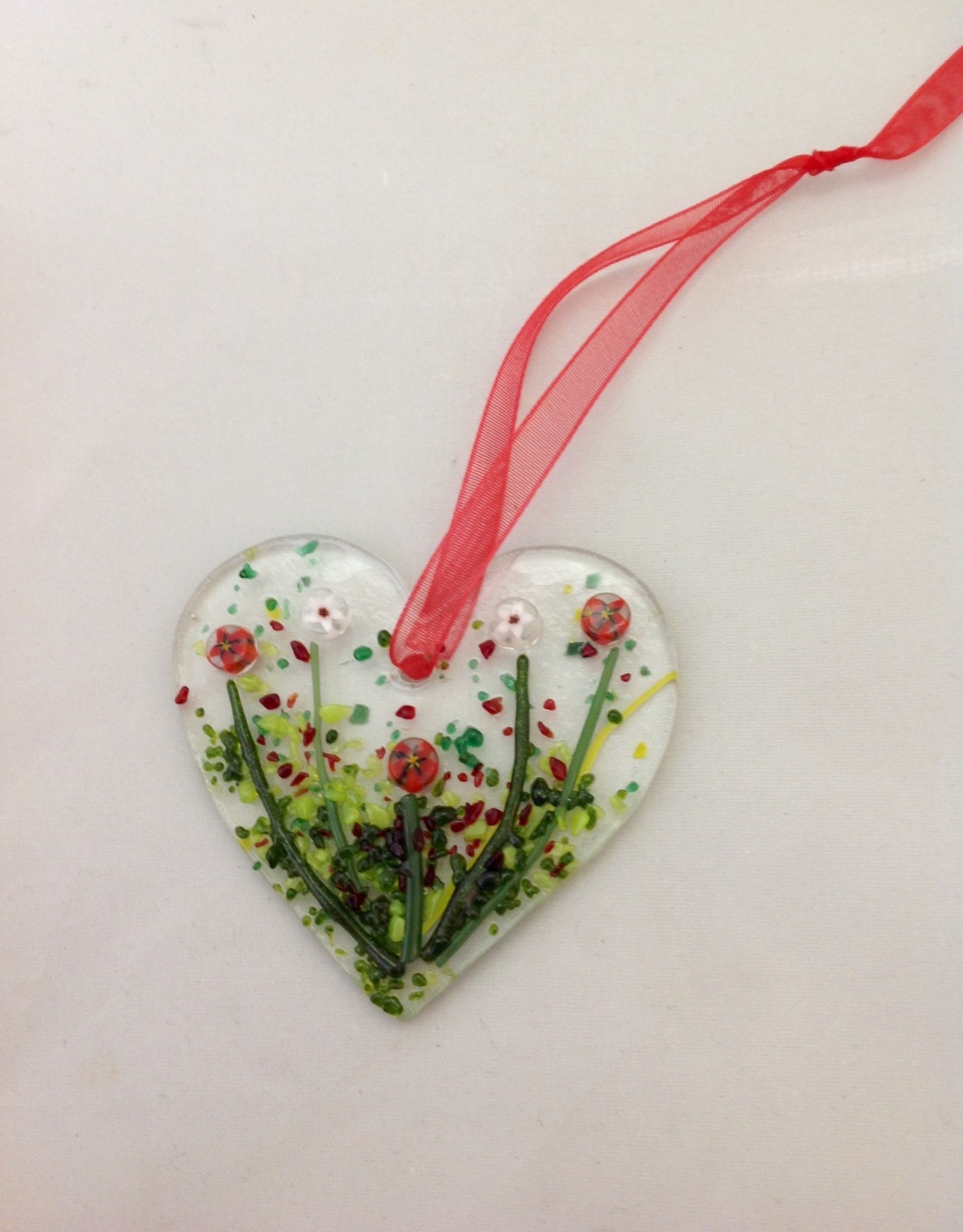 Ann Mackiernan Holiday Floral Heart Ornament
