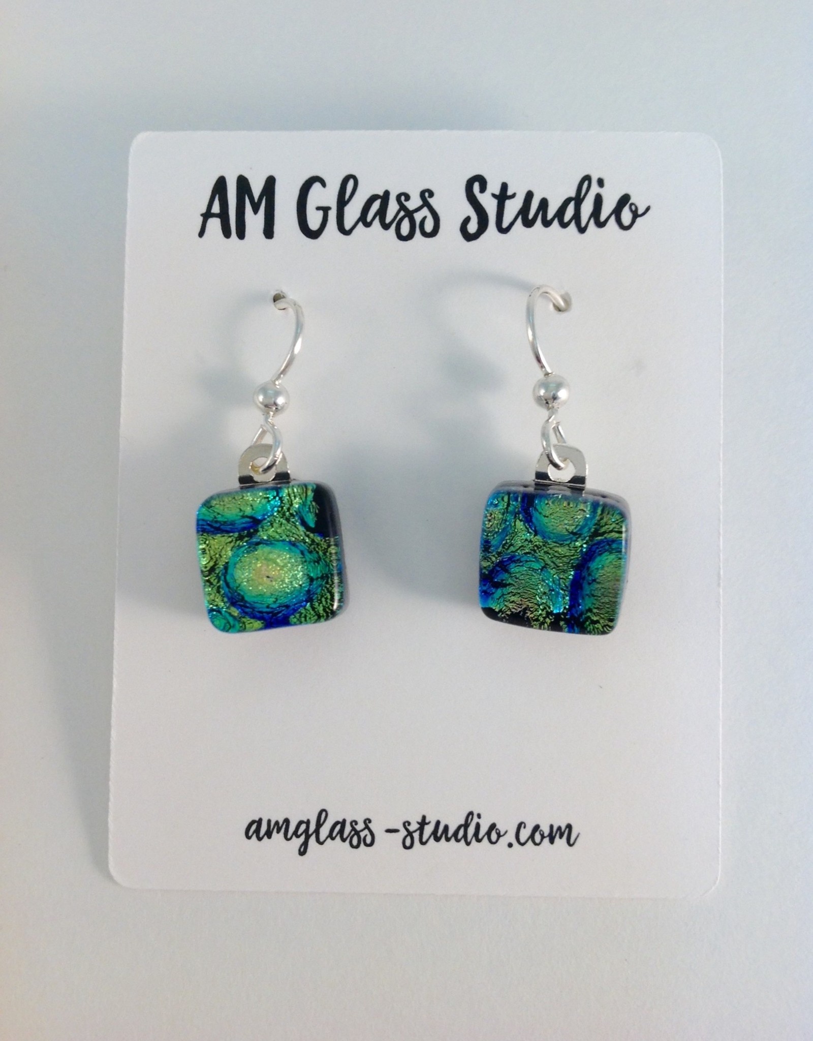 Ann Mackiernan Fused Glass Earrings Small - S19
