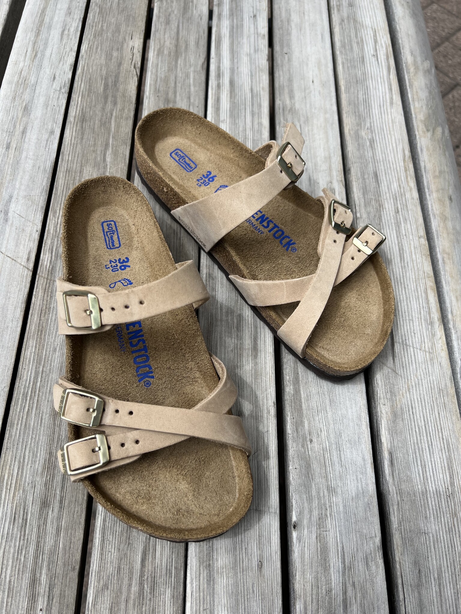 Birkenstock Franca Soft Footbed Sandcastle Nubuck Women's Sandals