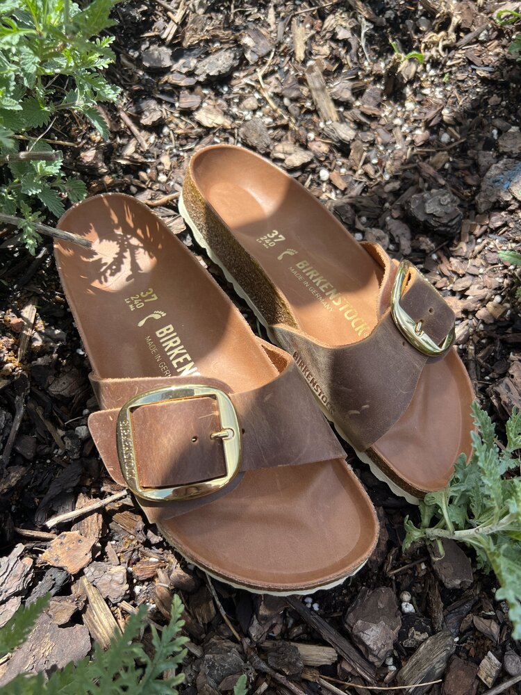 Birkenstock Madrid Oiled Leather Big Buckle Narrow