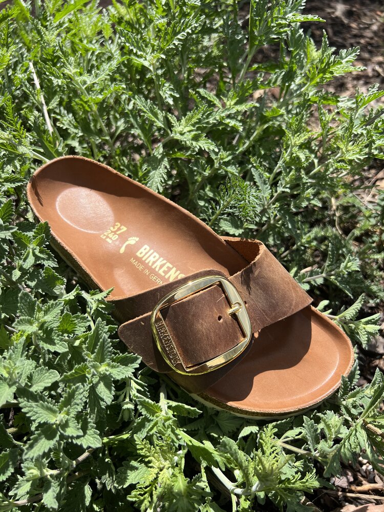 Birkenstock Madrid Oiled Leather Big Buckle Narrow