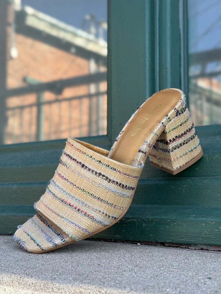 Seychelles Adapt Raffia Block Heel Sandal