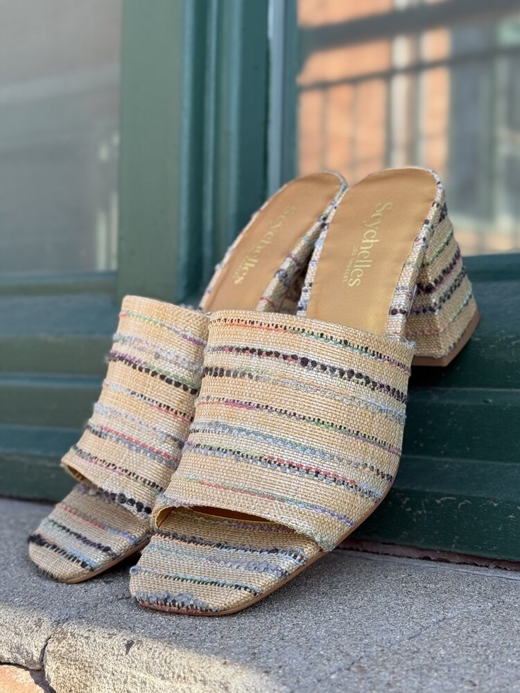 Seychelles Adapt Raffia Block Heel Sandal