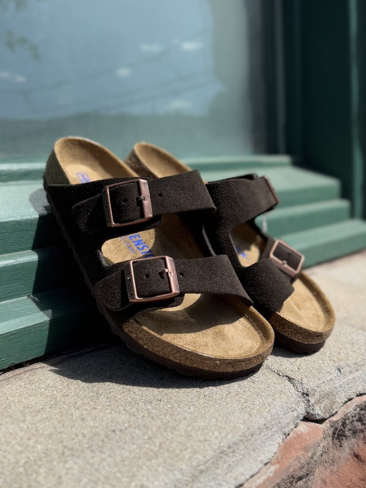 Birkenstock Arizona Suede Regular Width Soft Footbed