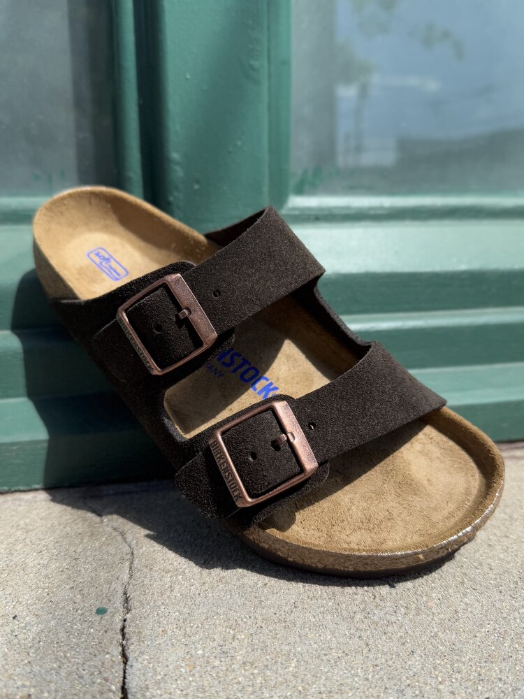 Birkenstock Arizona Suede Regular Width Soft Footbed