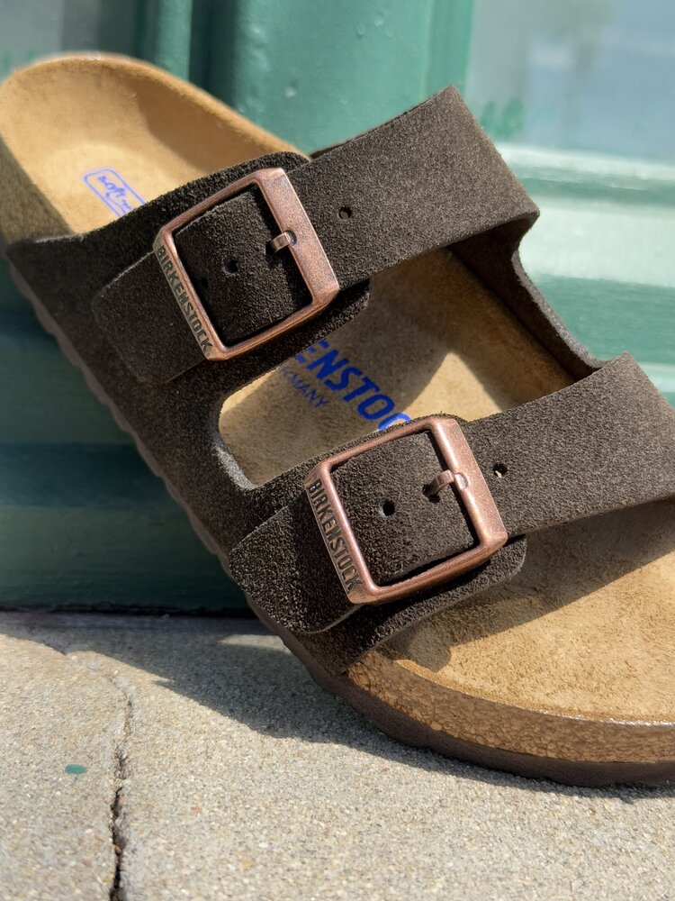 Birkenstock Arizona Suede Regular Width Soft Footbed