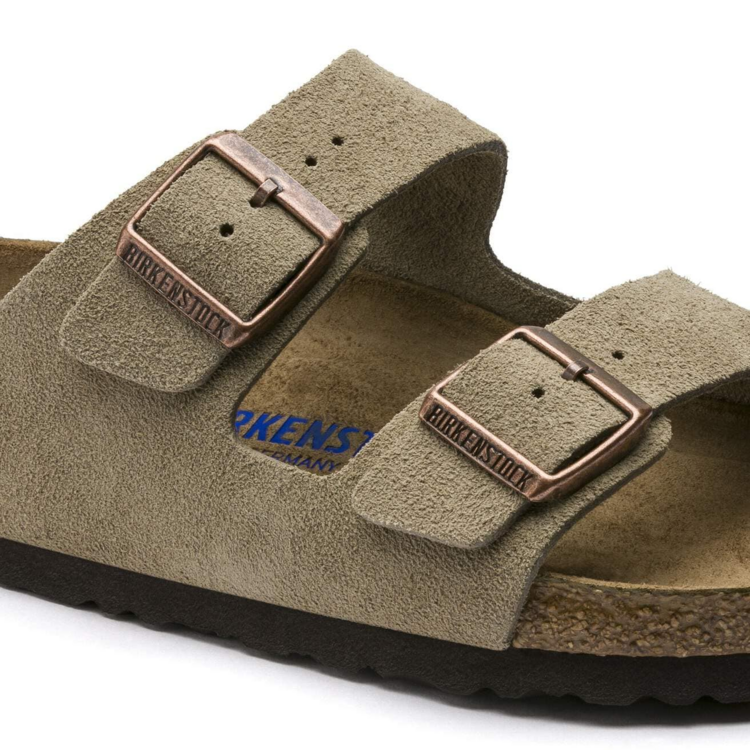 Birkenstock Arizona Suede Regular Width Soft Footbed