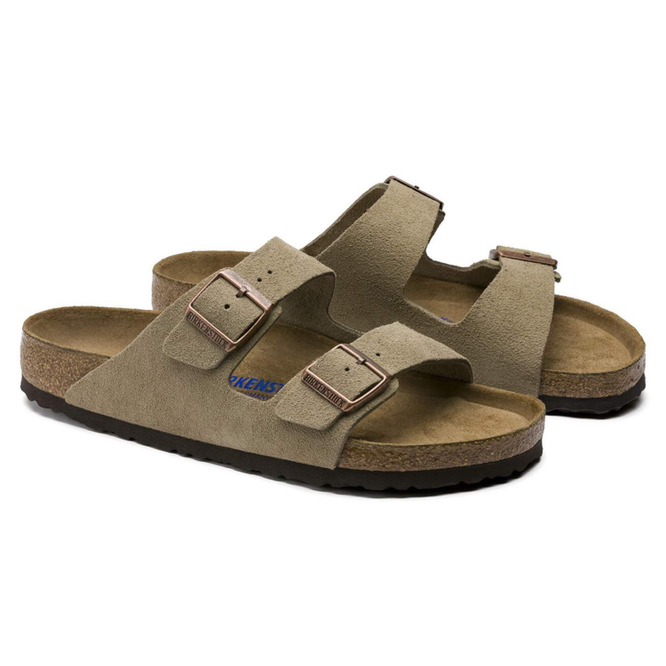 Birkenstock Arizona Suede Regular Width Soft Footbed