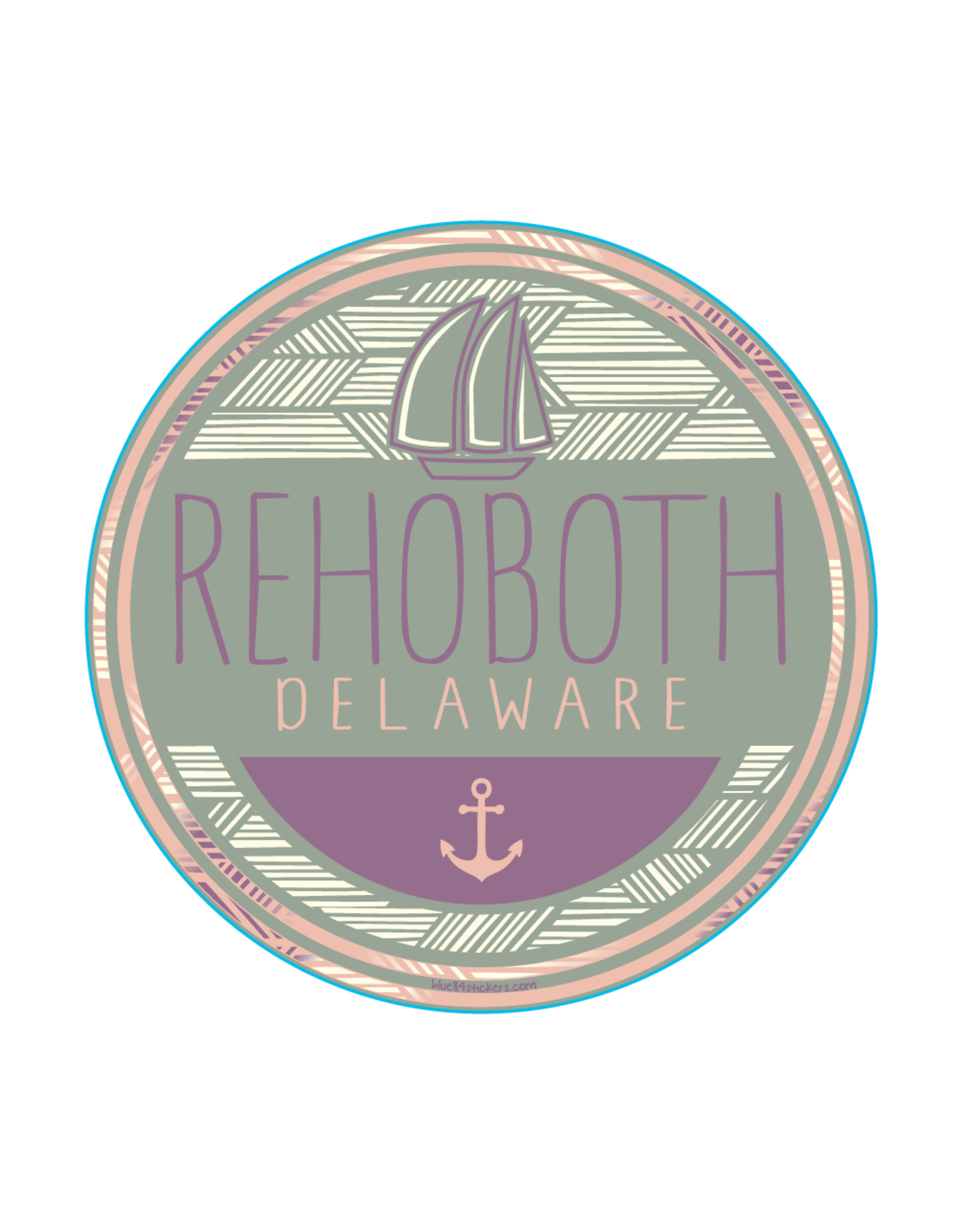 BLUE 84 BEACH STICKER QUALIFIED SAILS