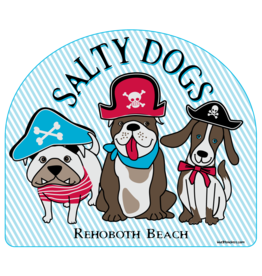 BLUE 84 BEACH STICKER SALTY DOGS