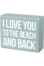 PRIMITIVES BY KATHY BEACH LOVER BLOCK SIGNS LOVE YOU TO THE BEACH AND BACK