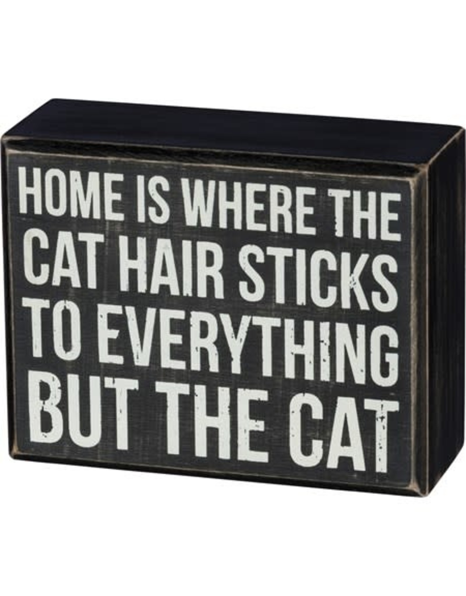 PRIMITIVES BY KATHY PET LOVER BLOCK SIGNS CAT HAIR STICKS TO EVERYTHING