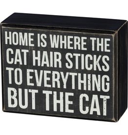 PRIMITIVES BY KATHY PET LOVER BLOCK SIGNS CAT HAIR STICKS TO EVERYTHING