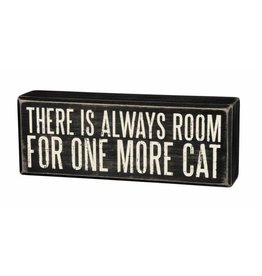 PRIMITIVES BY KATHY PET LOVER BLOCK SIGNS ALWAYS ROOM ONE MORE CAT