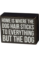 PRIMITIVES BY KATHY PET LOVER BLOCK SIGNS DOG HAIR STICKS TO EVERYTHING