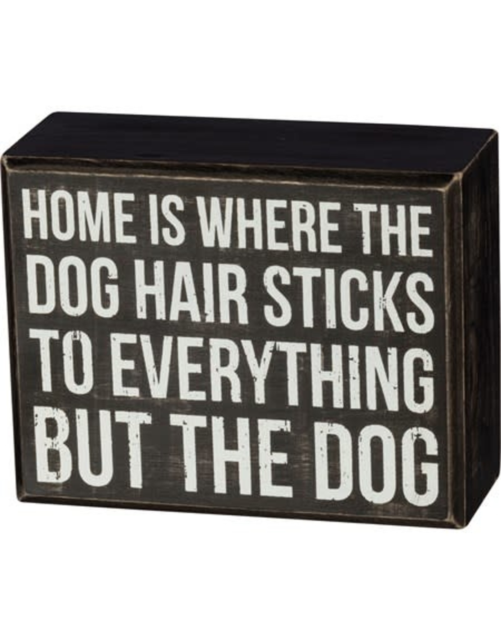 PRIMITIVES BY KATHY PET LOVER BLOCK SIGNS DOG HAIR STICKS TO EVERYTHING