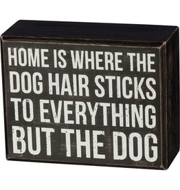 PRIMITIVES BY KATHY PET LOVER BLOCK SIGNS DOG HAIR STICKS TO EVERYTHING