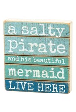 PRIMITIVES BY KATHY BEACH LOVER BLOCK SIGNS SALTY PIRATE