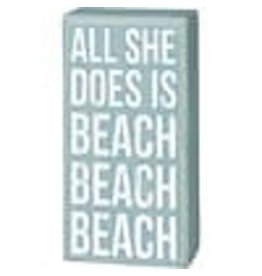 PRIMITIVES BY KATHY BEACH LOVER BLOCK SIGNS BEACH BEACH BEACH